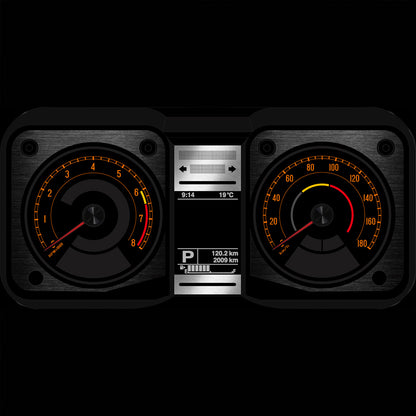 Gauge Face Kit  [BK-OG]