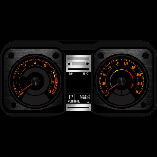 Gauge Face Kit  [BK-OG]